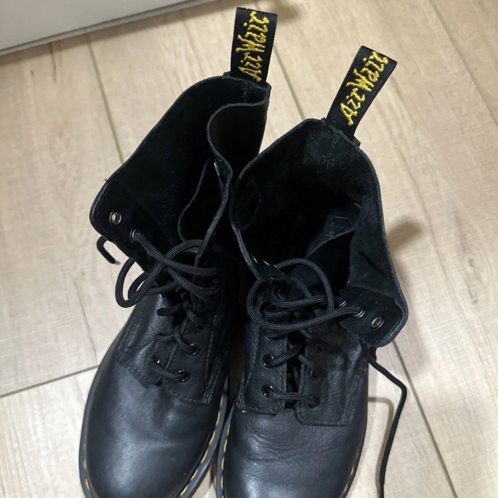 Dr. Martens Black Leather Lace-Up Boots - Picture 5 of 5